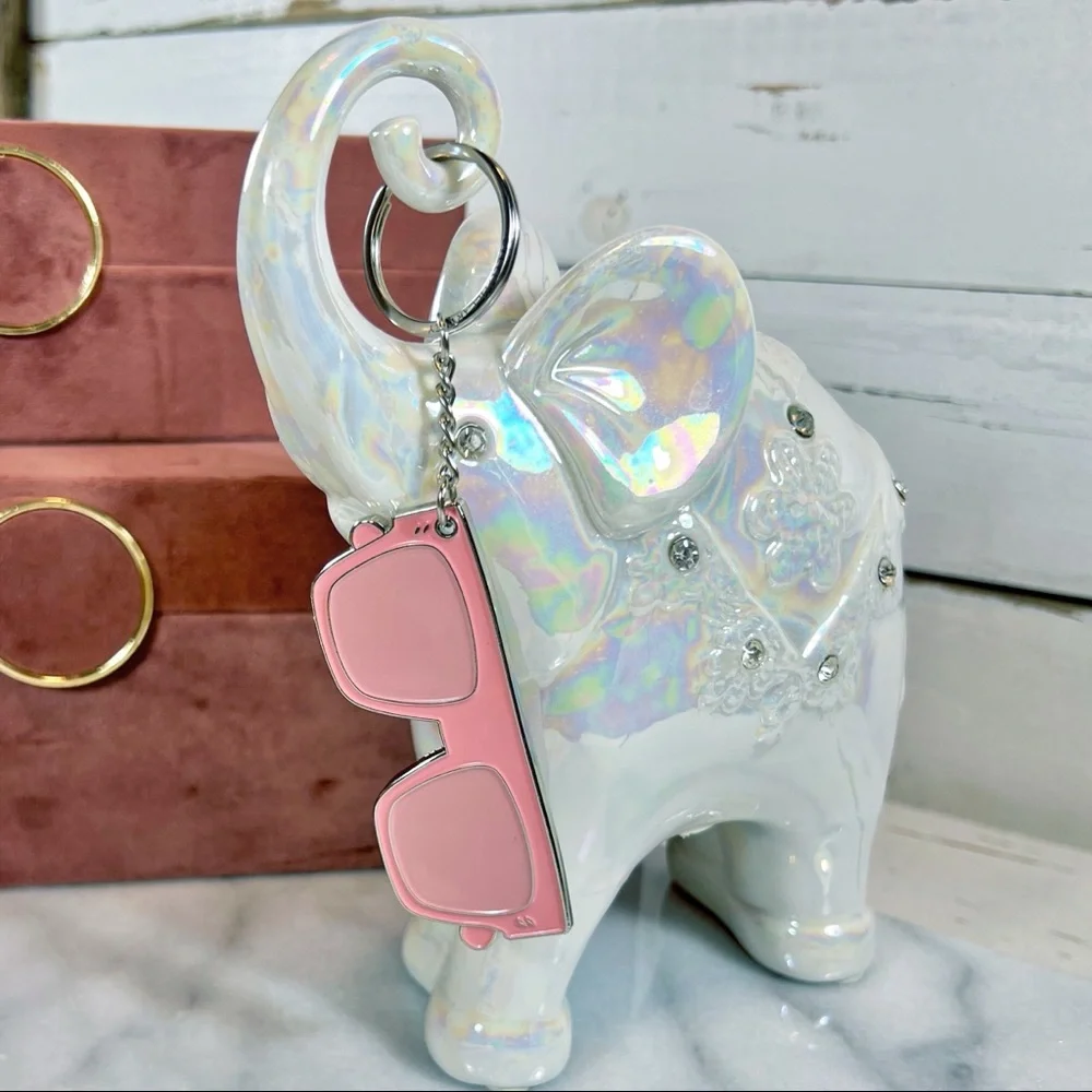 Stella McCartney Pink Sunglasses Keychain/Bag Charm - Picture 3 of 8